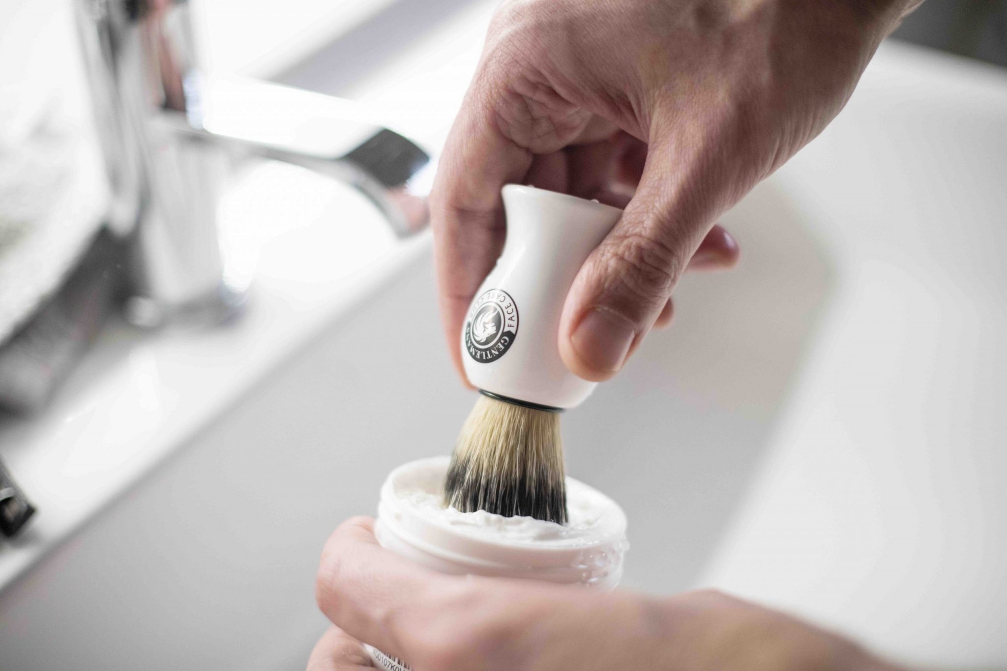 Our best shaving brush with synthetic bristles