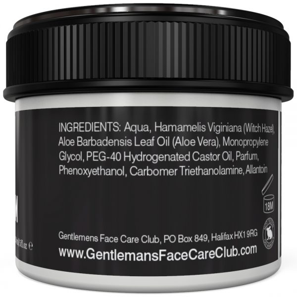 GFCC After Shave Balm - Ingredients - Gentlemans Face Care Club